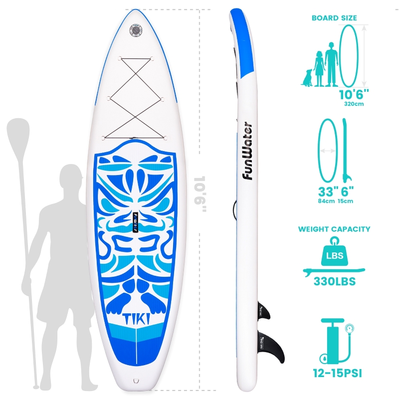 nafukovaci modrobiely paddleboard